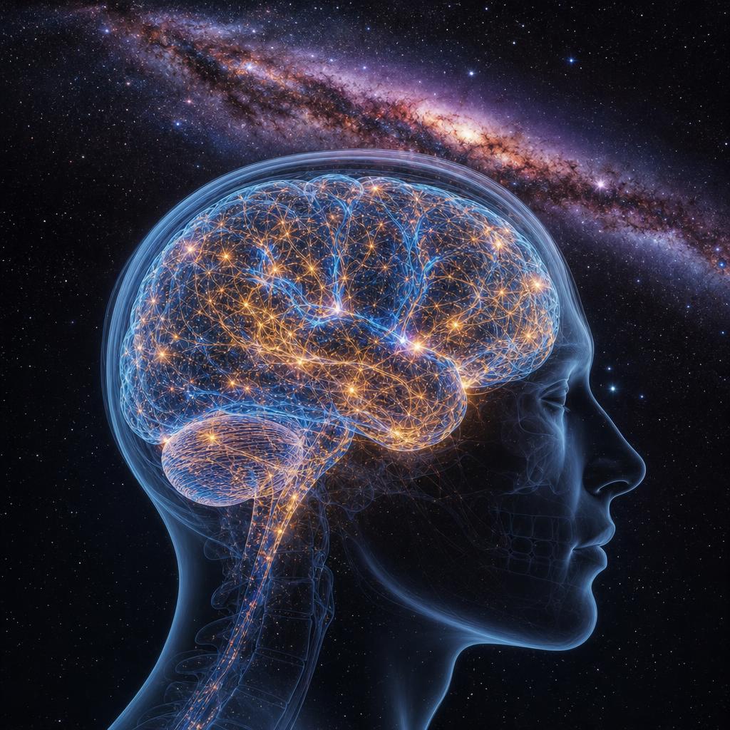 Neural connections firing across the human brain — the most complex creation in the known universe