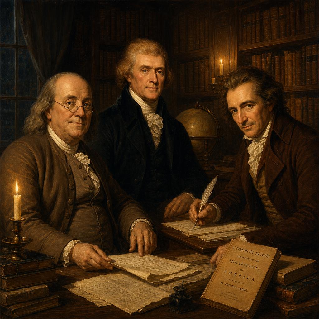 Key Deist historical figures — Franklin, Jefferson, and Paine